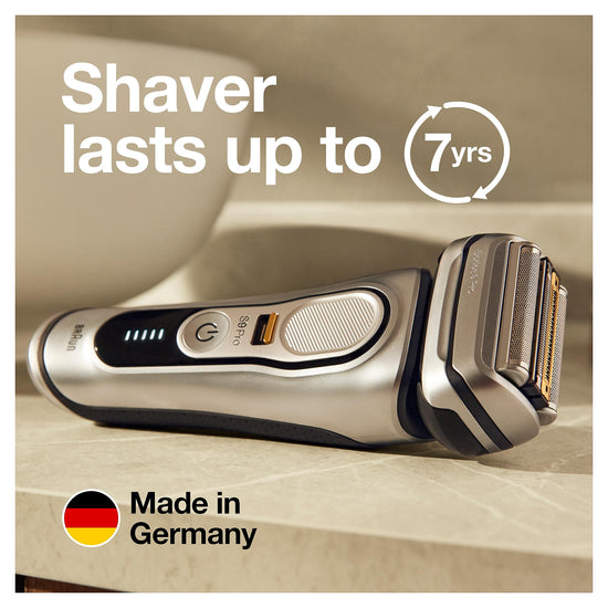 Braun Series 8 electric shaver — close and gentle on dense beards