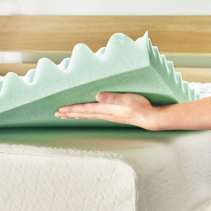 MATTRESS_COVER — Green tea infused memory foam topper