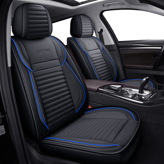 LINGVIDO vehicle seat cover — Faux Nappa leather and waterproof design for 5 seats