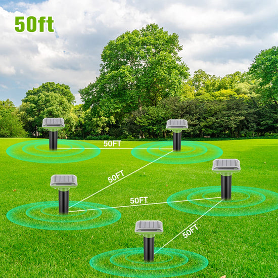 4 repellente per topi con conversione intelligente della frequenza ad ultrasuoni, repellente per roditori ad ultrasuoni, adatto per topi, donnola gialla, raccoon, roditori
