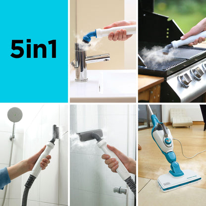 Steam cleaner — Black+Decker 5-in-1 corded model with portable steamer attachment