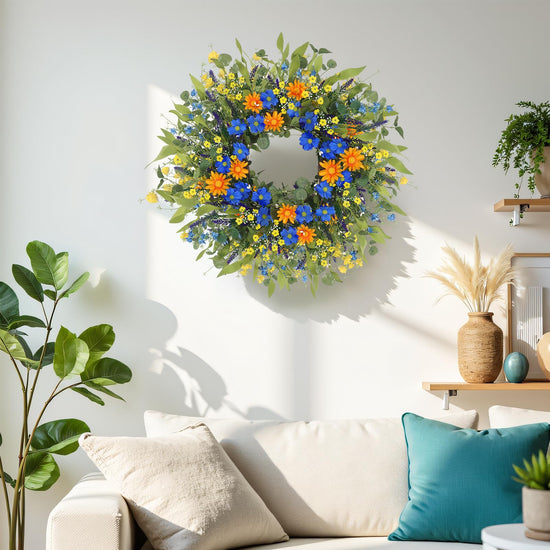 Wreath — spring and summer floral design