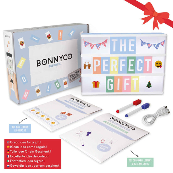 Decorative signage — Cinema light box with letters, emojis and markers by Bonnyco