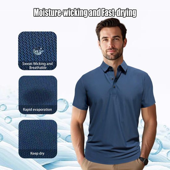 Shirt — Quick dry moisture wicking slim fit design for men