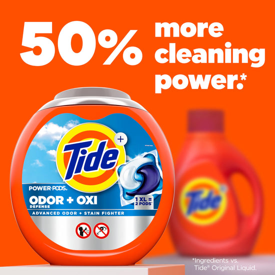 Tide laundry detergent — Ultra OXI Power PODS with odor eliminators