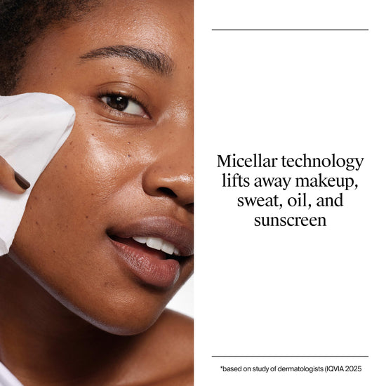 Neutrogena skin cleaning wipes — gentle micellar formula in plant-based cloth, 2 pack of 25 ct.