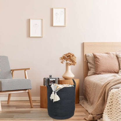 XUANGUO laundry hamper — cotton rope woven design for versatile storage