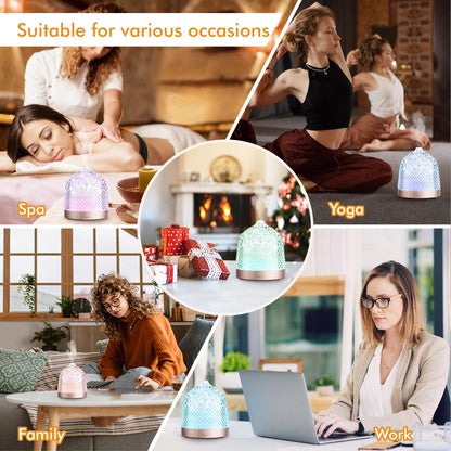 Aroma diffuser — glass reservoir design