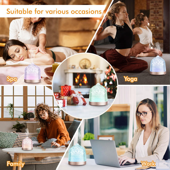 Aroma diffuser — glass reservoir design