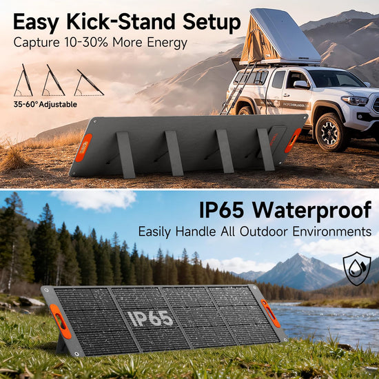 Solar panel - 200W portable and foldable with high efficiency and waterproof design