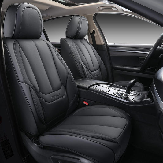 Coverado seat covers - waterproof nappa leather for cars with 5 seats