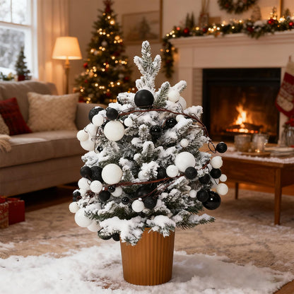 Yuxung garland — 6 ft Christmas ball ornaments for indoor and outdoor decoration accessories