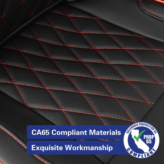 EKR Wrangler seat covers - Custom fit leather covers for Jeep Wrangler 4XE 2023-2025