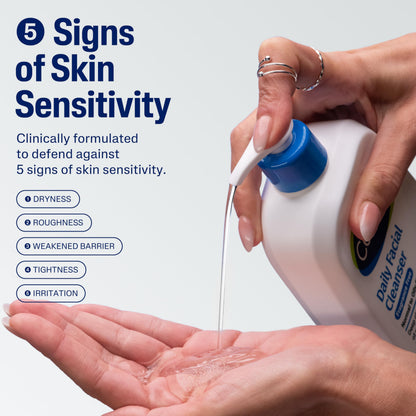 Cetaphil face wash — gentle foaming cleanser for sensitive skin, 16 oz