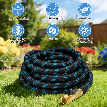 Hardware tubing — 100 ft flexible garden hose with 10 function sprayer