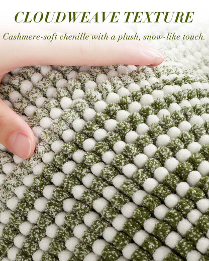 BSICPRO bathroom rugs - thick absorbent chenille non slip mats set