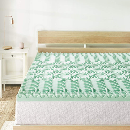 MATTRESS_COVER — Green tea infused memory foam topper