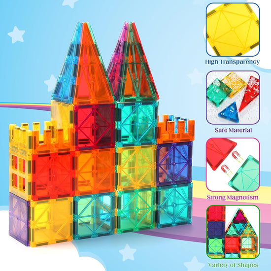 Toy building blocks — OugerToy magnetic tiles