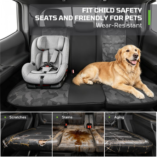 Car seat covers - custom waterproof faux leather for Toyota Tacoma 2016-2023