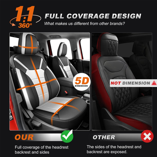 AOMSAZTO vehicle seat cover — Custom fit faux leather waterproof for Ford Maverick 2022-2026
