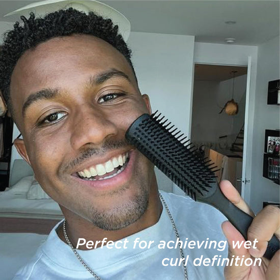 Denman D3 curl definer and styler - 7 row detangling brush for defined curls