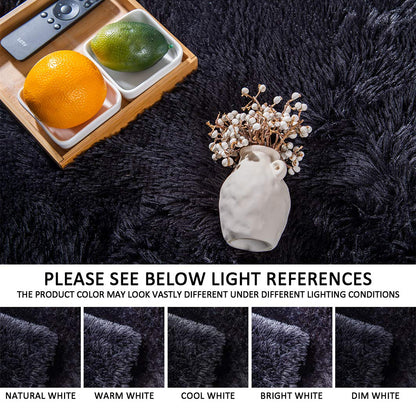 Blanket — Super soft plush faux fur throw for bed, chair or sofa 50 x 60 inches white