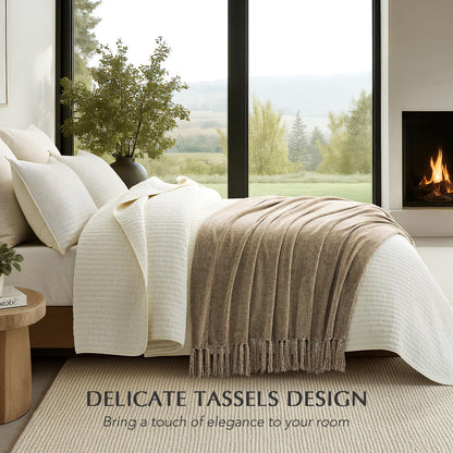 Blanket — Chenille plaid design from EverGrace