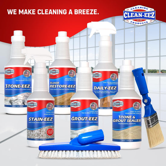 Clean-EEZ grout sealer — protects floors and showers from stainsClean-EEZ grout sealer — protects against stains for floors and showers