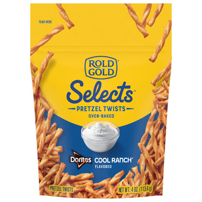 Rold Gold pretzel twists — dill pickle flavor