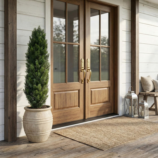 Nearly Natural artificial tree — 4ft faux cedar with nursery planter and UV resistance