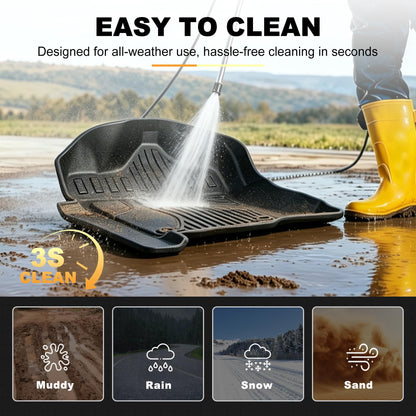 Vehicle mat — All weather floor mats for 1999-2006 Chevy Silverado and GMC Sierra crew cab