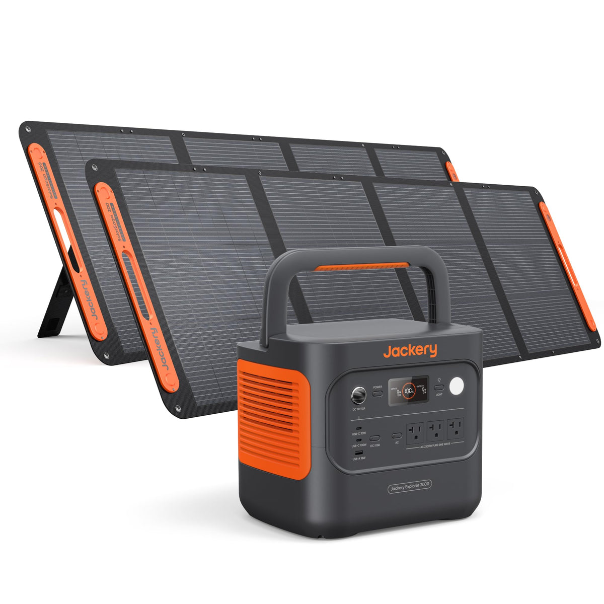 Jackery Explorer 2000 v2 electricity generator — portable power station with solar panels