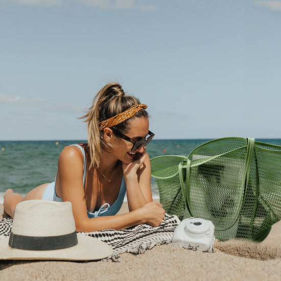 KALIDI tote bag — Foldable nylon mesh for beach and picnic use