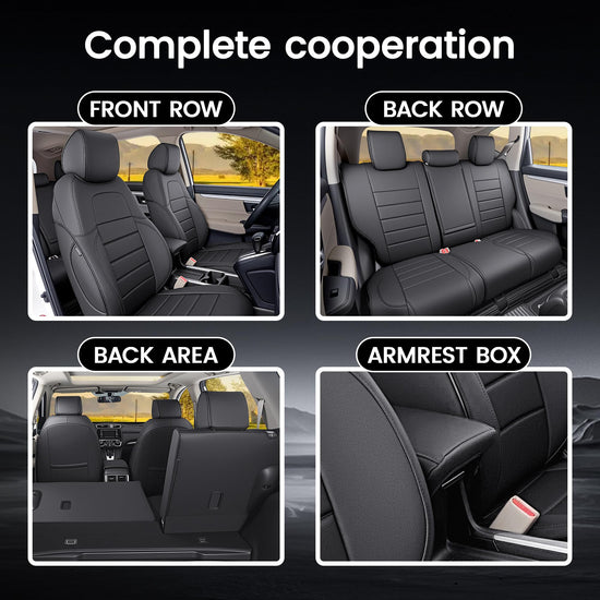HKZ vehicle seat covers - leather for Honda CR-V 2017-2022 models