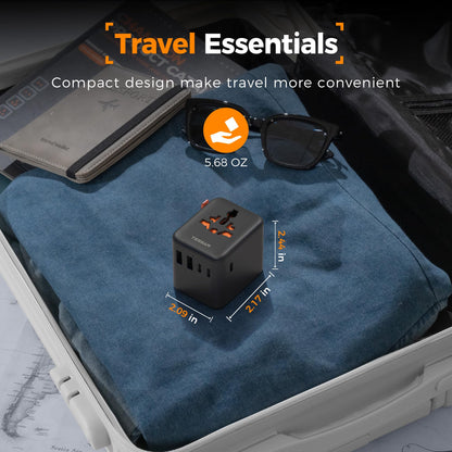Power converter — Tessan universal travel adapter type C/G/A/I 1 5