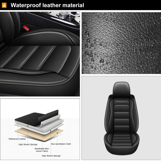 Vehicle seat cover — Waterproof breathable leather, custom fit for Dodge Challenger 2008-2025