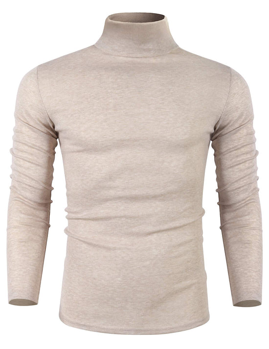 Sweater — Slim fit knitted turtleneck pullover by Poriff