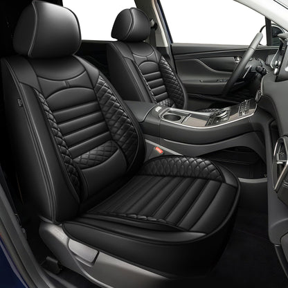 Vehicle seat cover — Custom fit waterproof leather for Hyundai Santa Fe 07-24 25