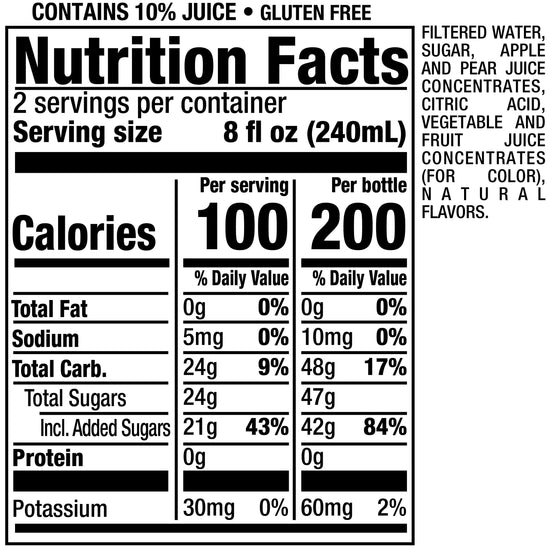 Juice and juice drink — Snapple apple juice, 16 fl oz, pack of 12 bottles