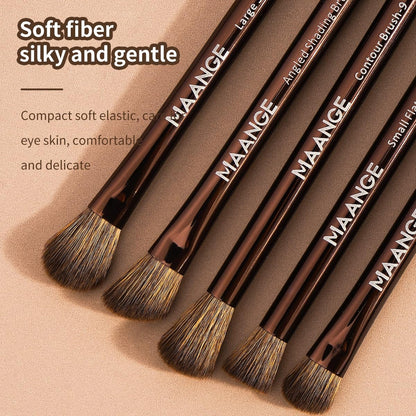 MAANGE cosmetic brush set — 20 pcs double-ended kabuki and contour brushes.
