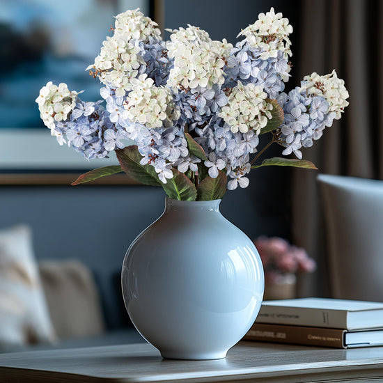 Ttranewsoo artificial hydrangea flowers for home and wedding decor, 8 pieces