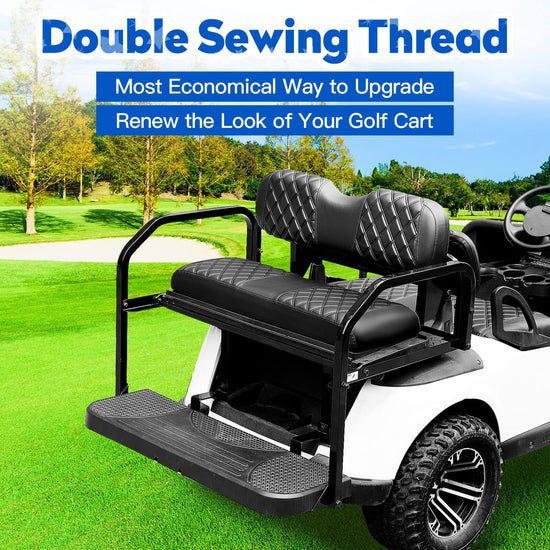 NOKINS golf cart seat covers kit — diamond design for EZGO TXT/RXV models