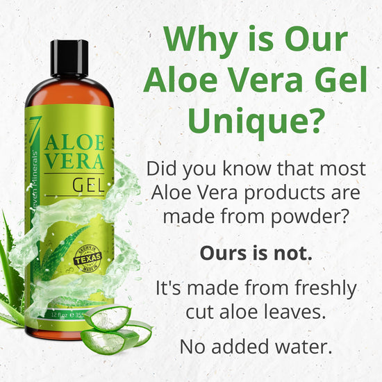 Skin moisturizer — Organic aloe vera gel from freshly cut 100% pure aloe