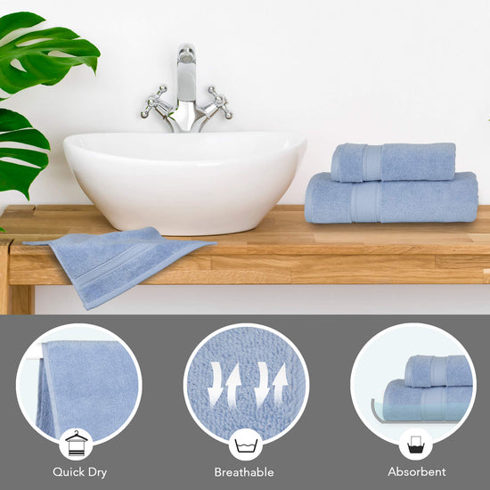 NOVA towel set — luxury Turkish linen for hotel quality bathrooms