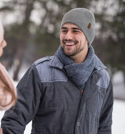 Wmcaps winter beanie — fleece lined soft warm knit hat for men and women