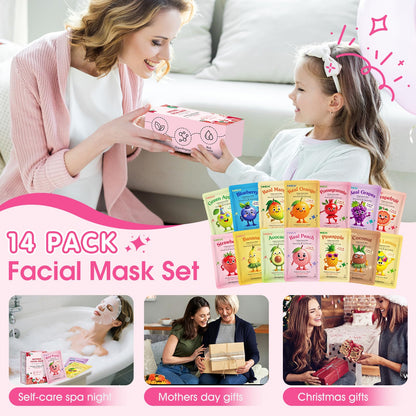 KONEUK Fruit face masks — skincare for kids and teens girls.