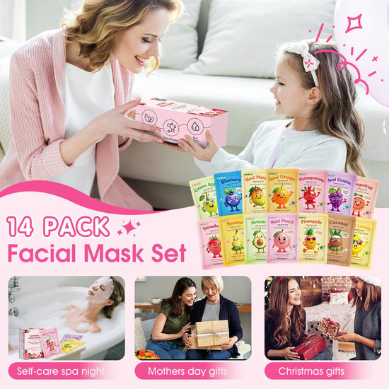 KONEUK Fruit face masks — skincare for kids and teens girls.