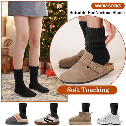 Socks — Merino wool thermal winter hiking socks for men and women, 3 pairs