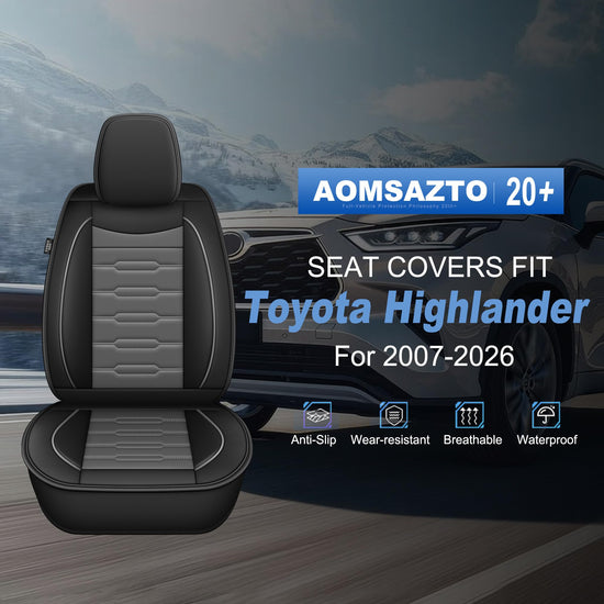 AOMSAZTO vehicle seat cover - waterproof leather for Toyota Highlander 2007-2026