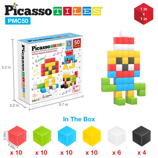Toy building block — PicassoTiles Cube Paren1
